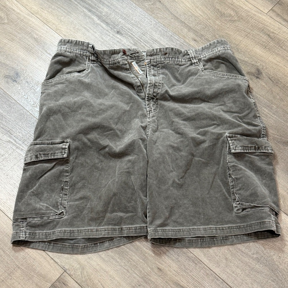 VTG Y2K Quiksilver Edition Mens 38 Corduroy Cargo Shorts Brownish Grey Baggy